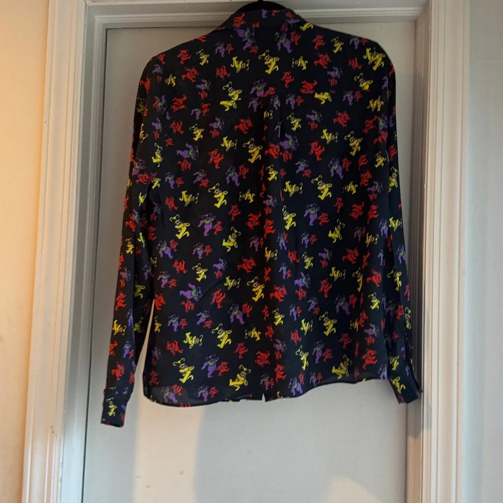 Alice + Olivia Grateful Dead Dancing Bears Blouse( 1st Grateful Dead collection) - Picture 3 of 4